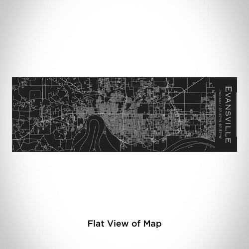 Evansville - Indiana Map Insulated Cup in Matte Black