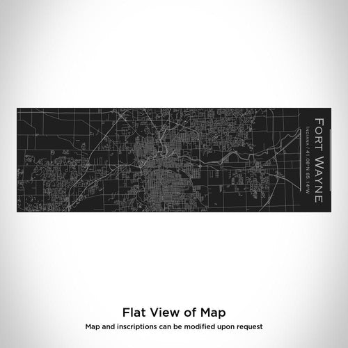 Fort Wayne - Indiana Map Insulated Cup in Matte Black