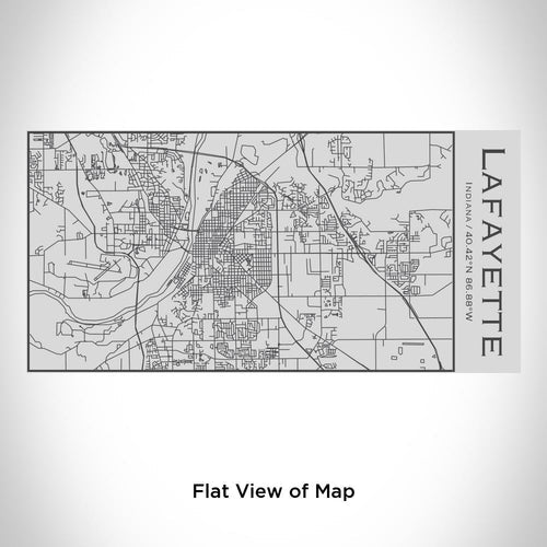 Lafayette - Indiana Map Insulated Bottle