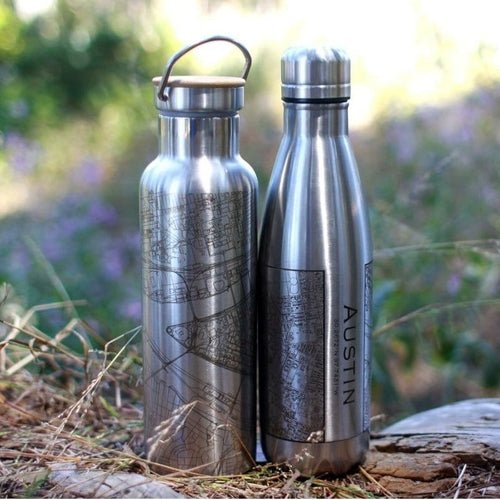 Lafayette - Indiana Map Insulated Bottle