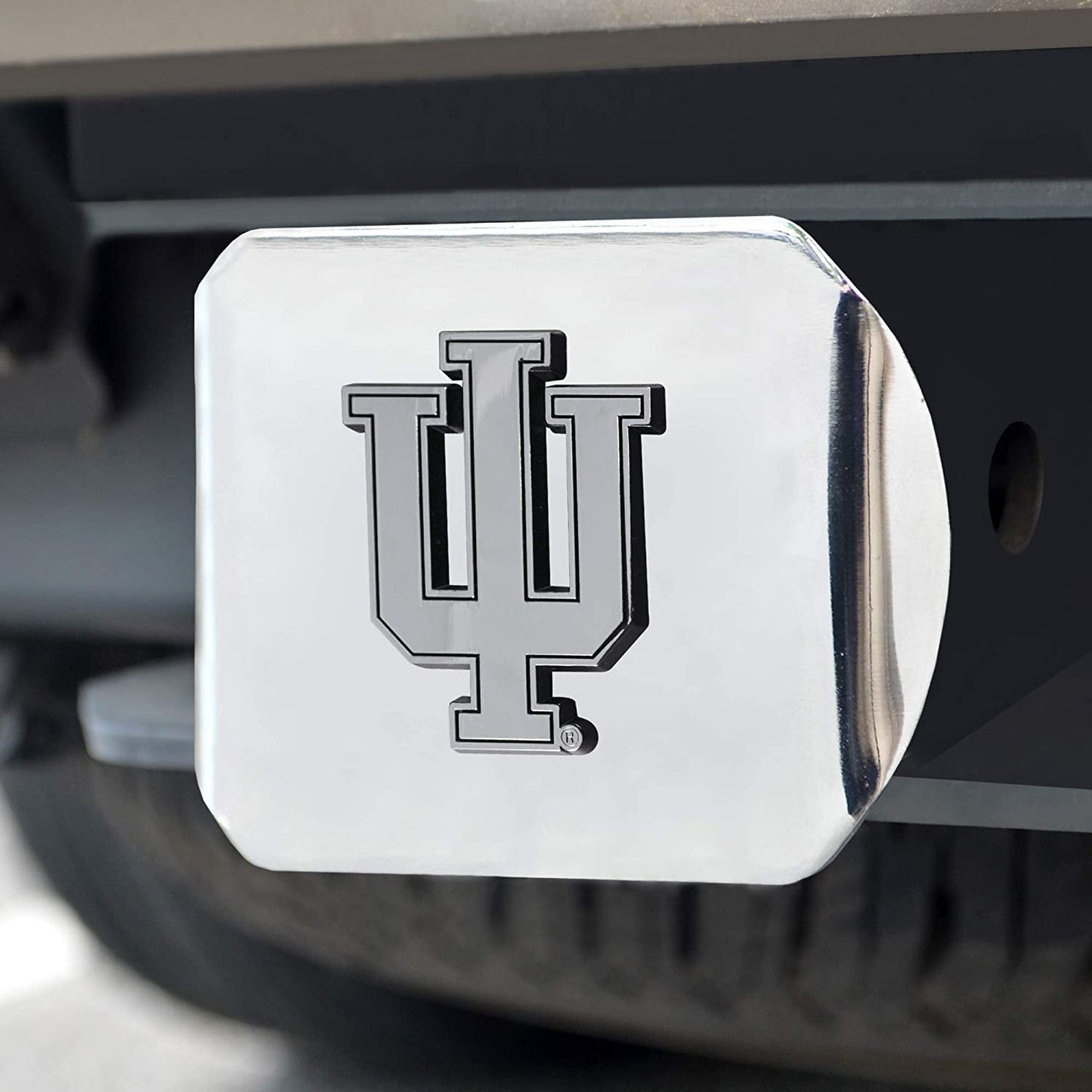 Indiana Hoosiers Solid Metal Hitch Cover with Metal Emblem 2 Inch Square Type III University